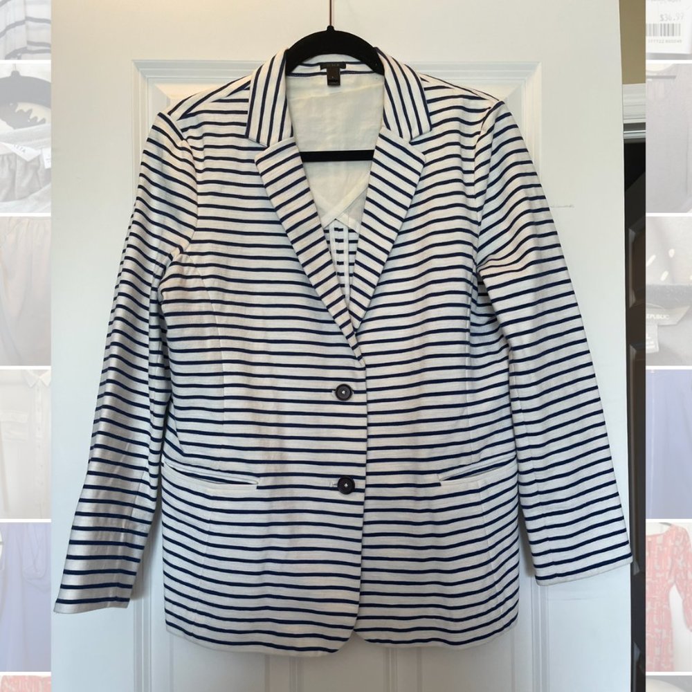 J. Crew Striped Blazer